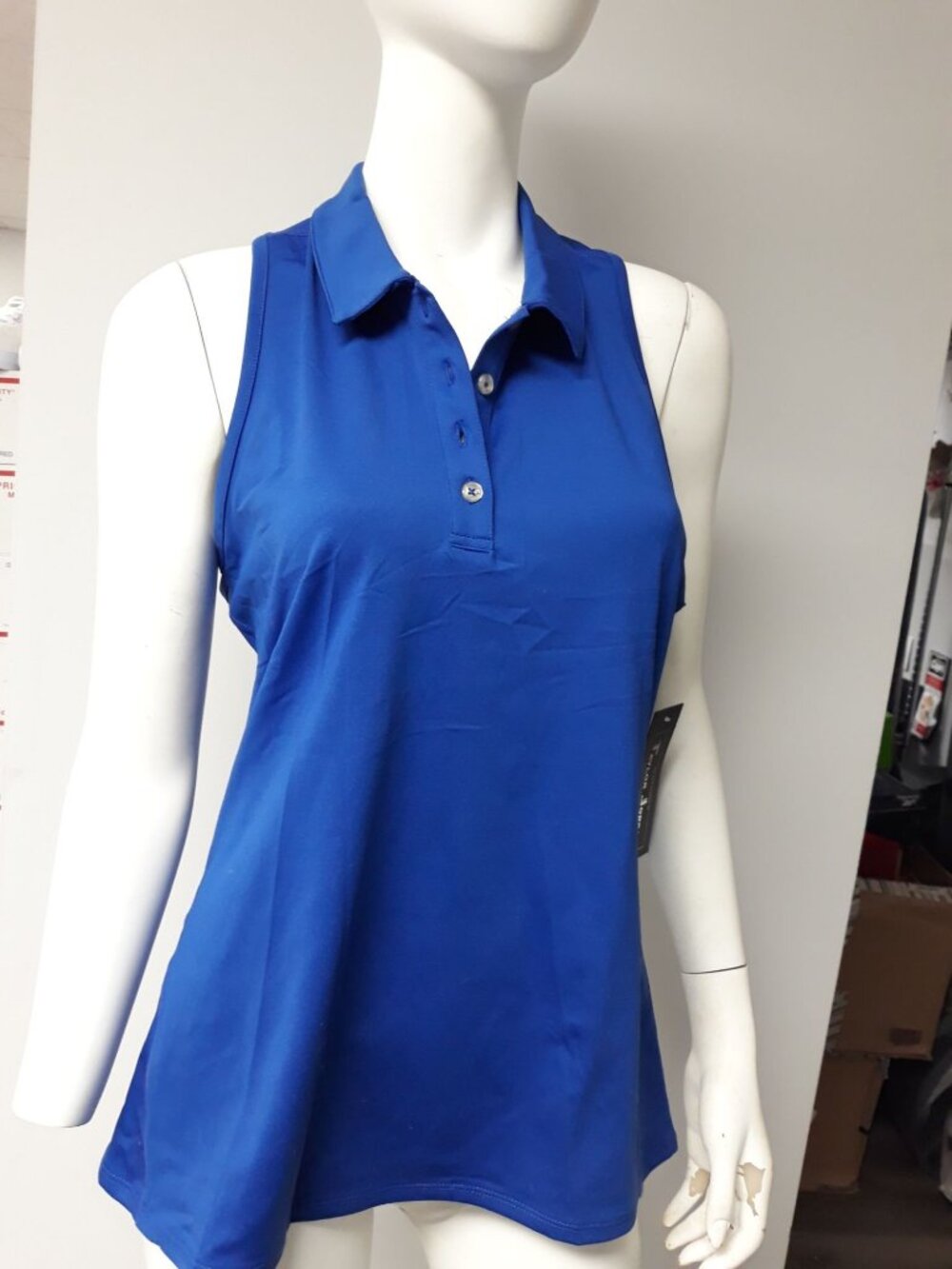 Taylor Jordan Women's Golf Tank Top Shirt Blue Size L NEW WITH TAGS!